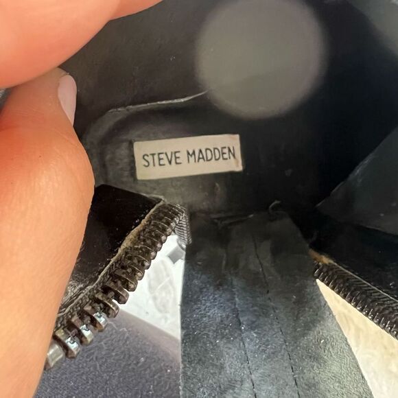 Steve Madden Marando Ankle Boots Black Size 7.5 - Picture 4 of 5